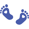 Baby feet baby foot blue