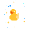 Space rubber duck duck spaceship galaxy