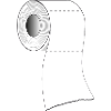 Un rouleau de papier toilette