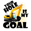 Excavator excavator driver hole