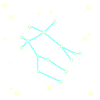 Gemini zodiac sign universe design