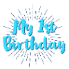 My first Birthday blue