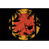 Kitesurfing at sunset logo