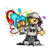 graffiti music sprayer