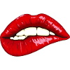 Expressive lips with shine