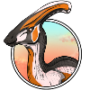 Orange Parasaurolophus