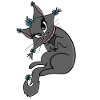 Cute cat lady chills
