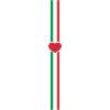 Italy flag line vertical