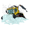 yellow snow shovel