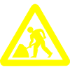 Construction site sign