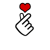 Korean finger heart