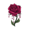 Bleeding rose
