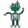 Cartoon cute robot