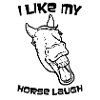 J'aime mon cheval rire