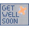 Get Well Soon blue