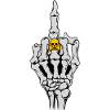Rock rocker heavy metal hard rock skelet