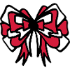 Strik rood & wit / rood & wit strik - kleurrijk