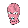 Pink skimaske balaclava Rosa Girlie kvinde