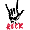 Rock music hand sound