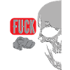 Index Finger Saying Skull