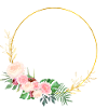 fresh flower circle