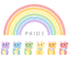 Winkekatze Arc-en-ciel Pride Month