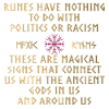 Runes - no connection to politics and racism