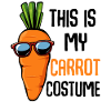 Carrot with sunglasses charm