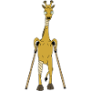 Giraffe on crutches!