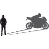 Schattenmotorrad