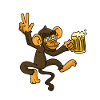 Singe de bière