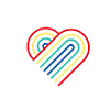 Rainbow heart