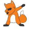 Dabbender Fuchs Dabbing Fox