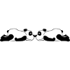 2 lying panda
