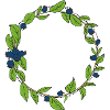 blueberry wreath
