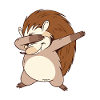 Dabbing hedgehog