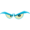 Evil Eye T Shirt & Hoodie - Blauw, Evil Eyes