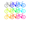 Fahrrad design bunt
