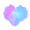 Heart shaped clouds