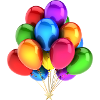 Ein Strauß Luftballons