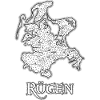 Rügen | Antike Landkarte | Schatzkarte