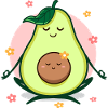 Yoga mom child avocado pregnant
