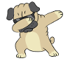 Dabbing Dog Cool Dabbing Pug