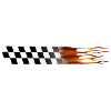 Bande de course flamboyante