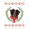 Australian Shepherd ugly Christmas jumper