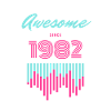 Awesome Since 1982 Neon Pulse