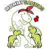 Mommysaurus with 2 babies