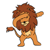 Dabbing Lion