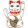 Maneki Neko oder japanische Glückskatze
