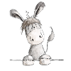 Happy donkey - animal
